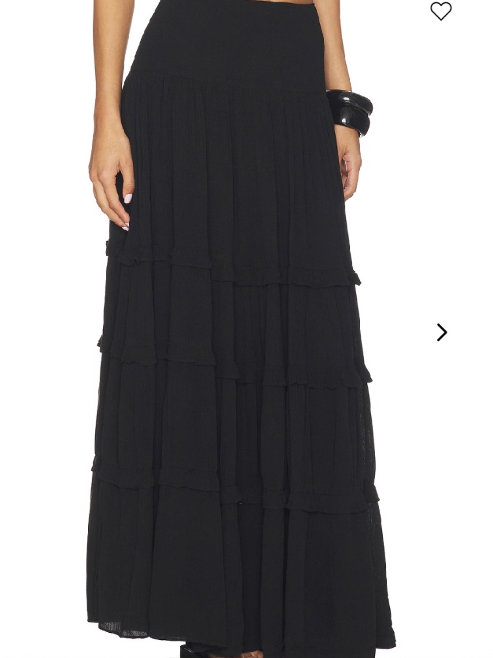 Free People Western Cotton Maxi Skirt